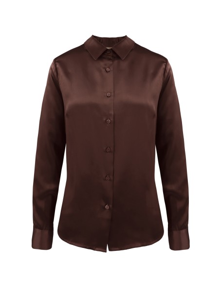 CAMICIA IN 100% SETA SATIN "SVEVA"