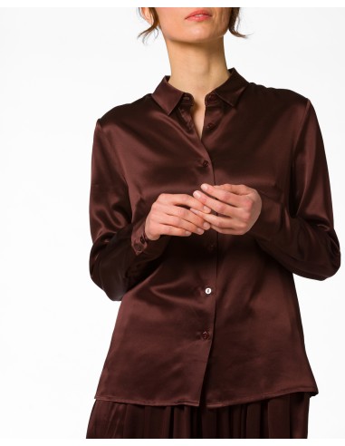CAMICIA IN 100% SETA SATIN "SVEVA"