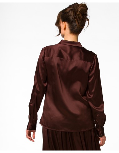 CAMICIA IN 100% SETA SATIN "SVEVA"