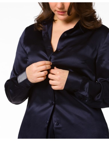 CAMICIA IN 100% SETA SATIN "SVEVA"