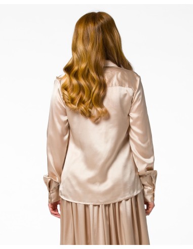 CAMICIA IN 100% SETA SATIN "SVEVA"