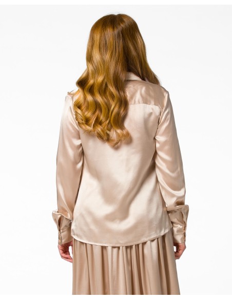 CAMICIA IN 100% SETA SATIN "SVEVA"