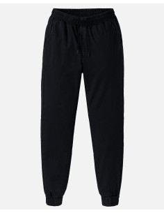 CHINO DONNA IN COTONE BIOLOGICO VEGAN "CALATHEA" - NERO 2