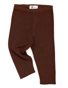 LEGGINGS CASMIRETTI BABY IN SETA E CASHMERE - MARRONE 2
