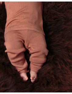 LEGGINGS CASMIRETTI BABY IN SETA E CASHMERE - MOCHA