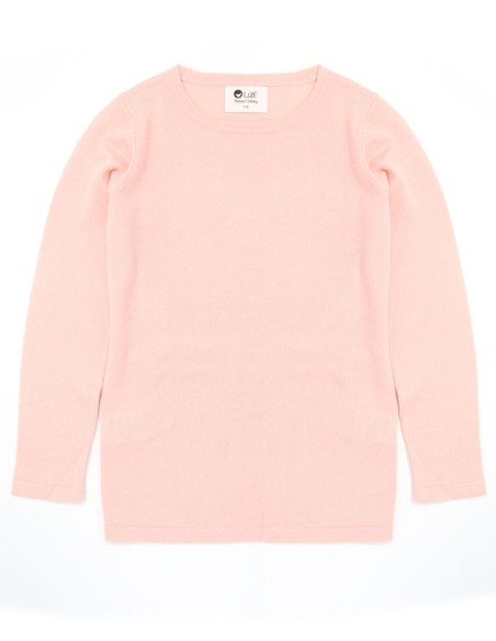 CASHMIRETTA KIDS MANICA LUNGA IN SETA E CASHMERE 