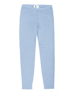 LEGGINGS CASMIRETTI KIDS IN SETA E CASHMERE - CIELO