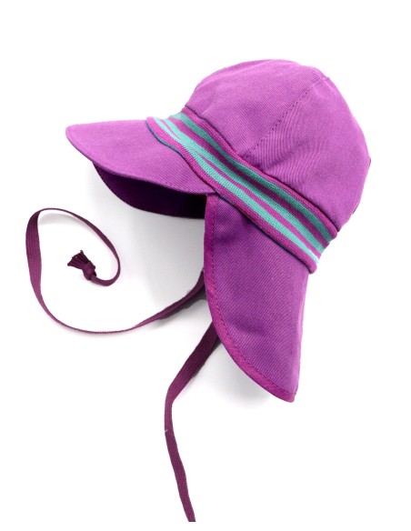 CAPPELLO IN COTONE BIO MAX  UV80 MOD "TIM"