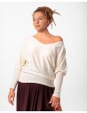 MAGLIA SCOLLO "V" CASHMIRETTA IN SETA E CASHMERE "ELISA"