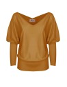 MAGLIA SCOLLO "V" CASHMIRETTA IN SETA E CASHMERE "ELISA"