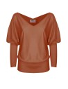 MAGLIA SCOLLO "V" CASHMIRETTA IN SETA E CASHMERE "ELISA"