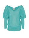 MAGLIA SCOLLO "V" CASHMIRETTA IN SETA E CASHMERE "ELISA"