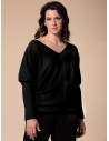 MAGLIA SCOLLO "V" CASHMIRETTA IN SETA E CASHMERE "ELISA"