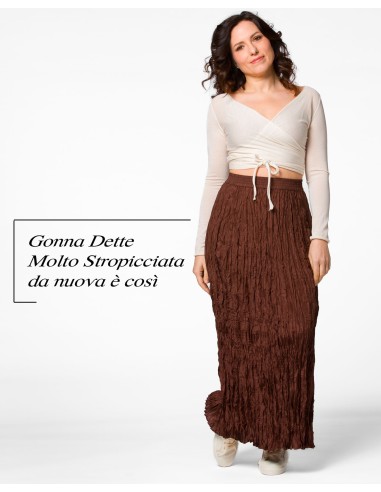 GONNA IN 100% SETA STROPICCIATA "DETTE LIMITED"
