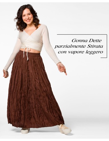 GONNA IN 100% SETA STROPICCIATA "DETTE LIMITED"