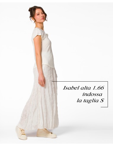 GONNA IN 100% SETA STROPICCIATA "DETTE LIMITED"