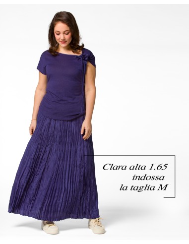 GONNA IN 100% SETA STROPICCIATA "DETTE LIMITED"