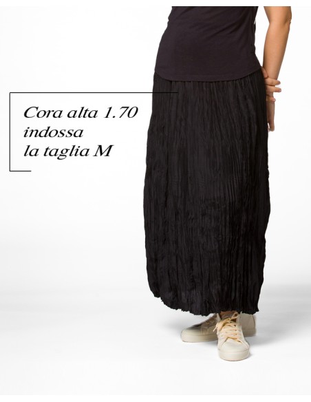 GONNA IN 100% SETA STROPICCIATA "DETTE LIMITED"
