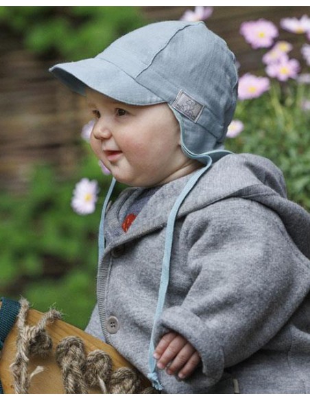 CAPPELLO BABY IN MUSSOLA DI COTONE BIO "TONY"