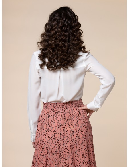 CAMICIA IN 100% SETA CON TASCHE E COLLETTO