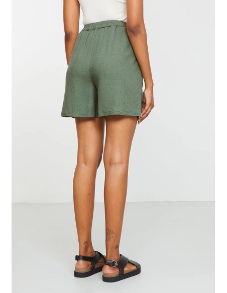 SHORTS DONNA IN ECOVISCOSA E LINO "FIR"