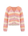 CARDIGAN IN 100% SETA BURETTA HANDKNIT