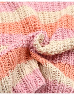 CARDIGAN IN 100% SETA BURETTA HANDKNIT - ARCOBALENO 2