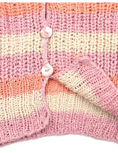 CARDIGAN IN 100% SETA BURETTA HANDKNIT