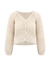 CARDIGAN IN 100% SETA BURETTA HANDKNIT