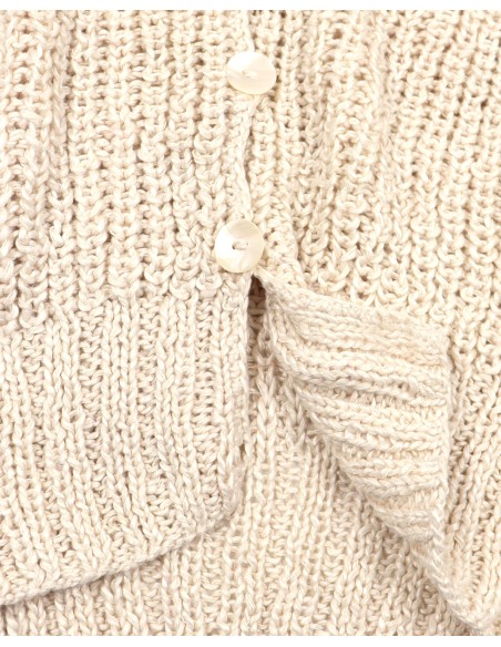 CARDIGAN IN 100% SETA BURETTA HANDKNIT