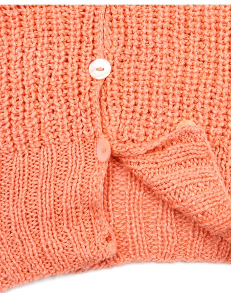 CARDIGAN IN 100% SETA BURETTA HANDKNIT