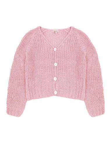 CARDIGAN IN 100% SETA BURETTA HANDKNIT
