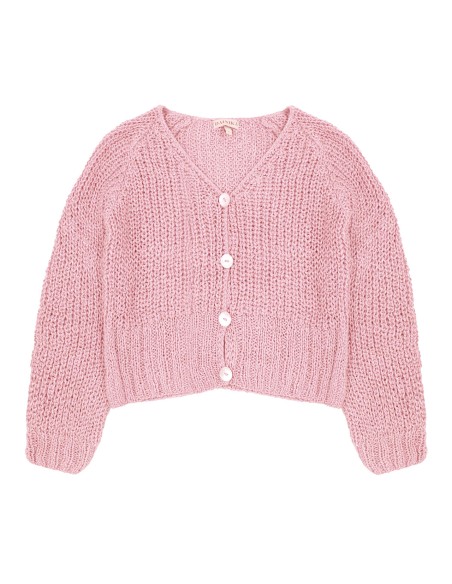 CARDIGAN IN 100% SETA BURETTA HANDKNIT