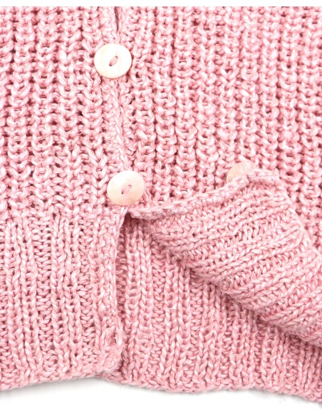 CARDIGAN IN 100% SETA BURETTA HANDKNIT