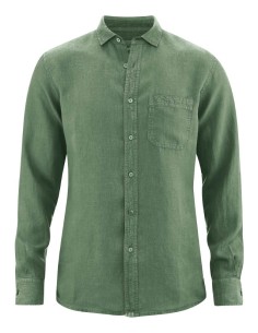 CAMICIA UOMO 100% CANAPA "ULTRALIGHT" - VERDE
