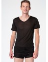 T-SHIRT "V" IN PURA SETA