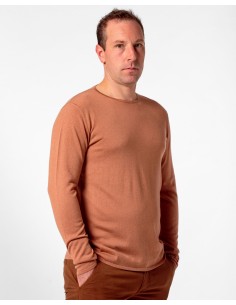 CASHMIRETTA UOMO GIROCOLLO IN SETA E CASHMERE "THOMAS" -...