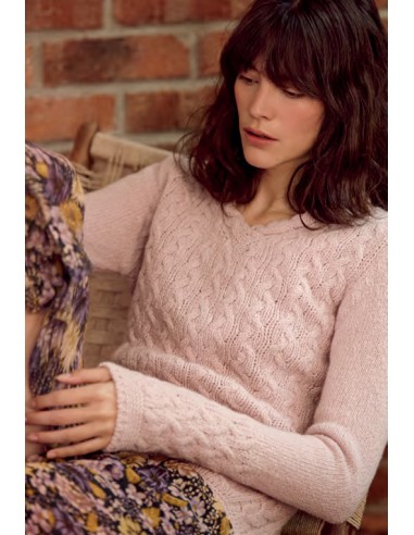 MAGLIONE IN LANA IRLANDESE E CASHMERE "BAILY"
