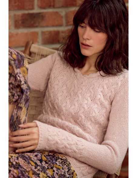 MAGLIONE IN LANA IRLANDESE E CASHMERE "BAILY"