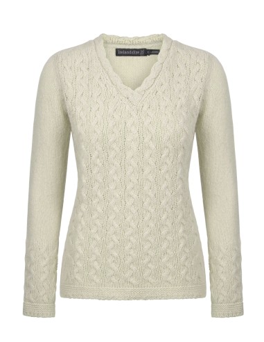 MAGLIONE IN LANA IRLANDESE E CASHMERE "BAILY"