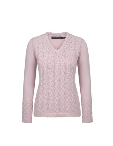 MAGLIONE IN LANA IRLANDESE E CASHMERE "BAILY"