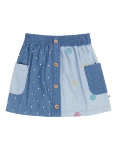GONNA BIMBA IN DENIM DI COTONE BIOLOGICO "HOTCHPOTCH"