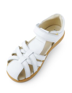 SANDALO BOBUX KIDS+ IN PELLE - BIANCO 2