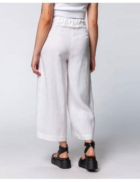 PANTA CULOTTE IN 100% LINO "KAI"