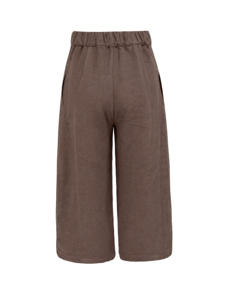 PANTA CULOTTE IN 100% LINO "KAI"