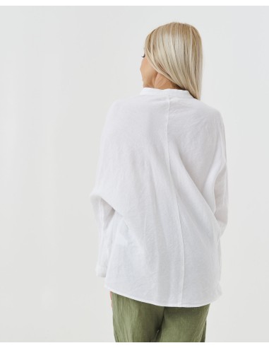 CAMICIA ALLA COREANA IN 100% LINO "MARION"