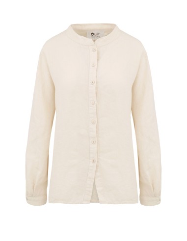 CAMICIA ALLA COREANA IN 100% LINO "MARION"