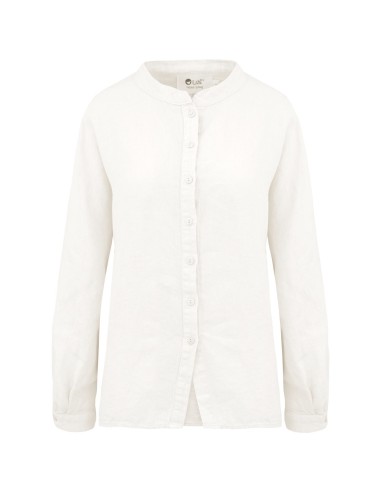 CAMICIA ALLA COREANA IN 100% LINO "MARION"