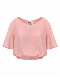 BLUSA IN 100% LINO A PALLONCINO "LAGOS"