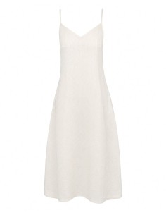 ABITO LUNGO INCROCIATO IN 100% LINO  "ARUBA" 2